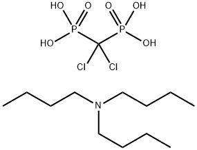 Ácido fosfónico, P, bis de P'- (dichloromethylene), compd. con N, N-dibutyl-1-butanamine (1:1) estructura