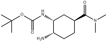 ácido (de 5H-Pyrrolo [3,4-d] thiazole-5-carboxylic, 2 [[[(1R, 2S, 5S) - 2 [[carbonyl (5-chloro-1H-indol-2-yl)] amino] - [carbonyl (dimetilamino)]]] carbonyl amino ciclohexil 5] - 4,6-dihydro-, estructura del éster 1,1-diMethylethyl